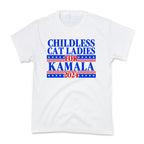 Patriotic Childless Cat Ladies for Kamala Kids Tee