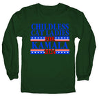Patriotic Childless Cat Ladies for Kamala Longsleeve Tee