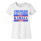 Patriotic Childless Cat Ladies for Kamala Womens Cotton Tee