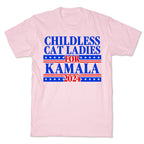 Patriotic Childless Cat Ladies for Kamala T-Shirt