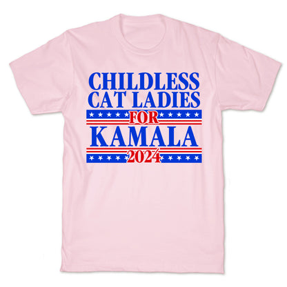 Patriotic Childless Cat Ladies for Kamala T-Shirt