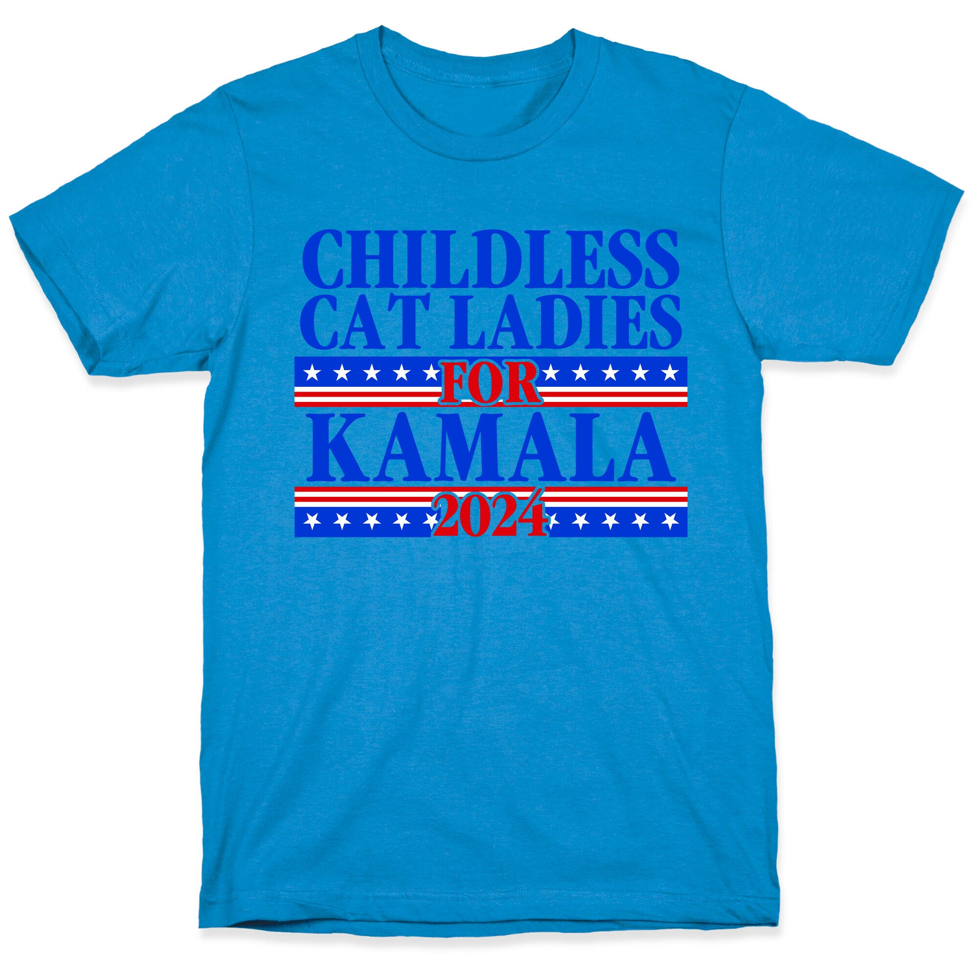 Patriotic Childless Cat Ladies for Kamala T-Shirt