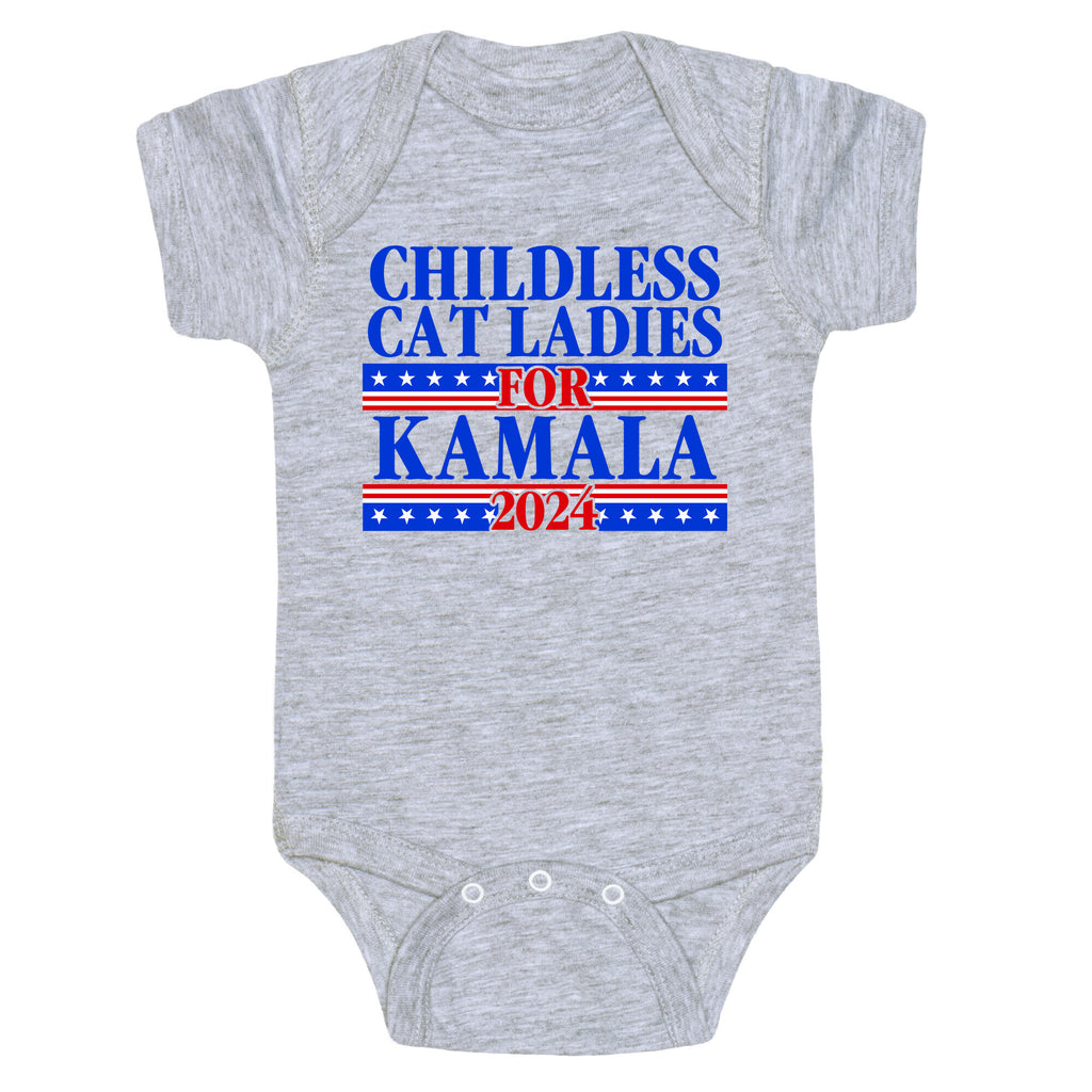 Patriotic Childless Cat Ladies for Kamala Baby One-Piece
