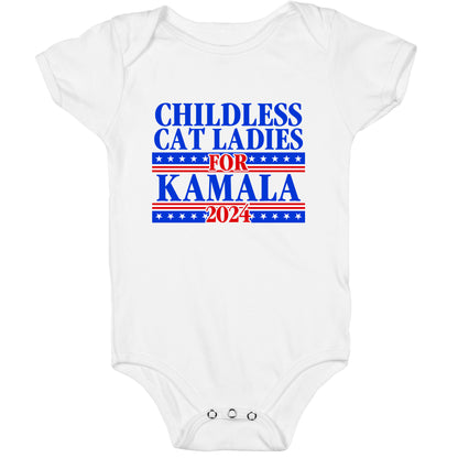 Patriotic Childless Cat Ladies for Kamala Baby One-Piece