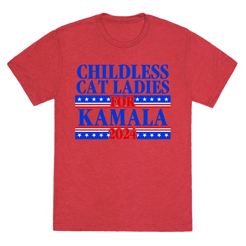 Patriotic Childless Cat Ladies for Kamala Unisex Triblend Tee