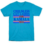 Patriotic Childless Cat Ladies for Kamala Unisex Triblend Tee