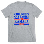 Patriotic Childless Cat Ladies for Kamala V-Neck