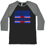 Patriotic Childless Cat Ladies for Kamala Baseball Tee