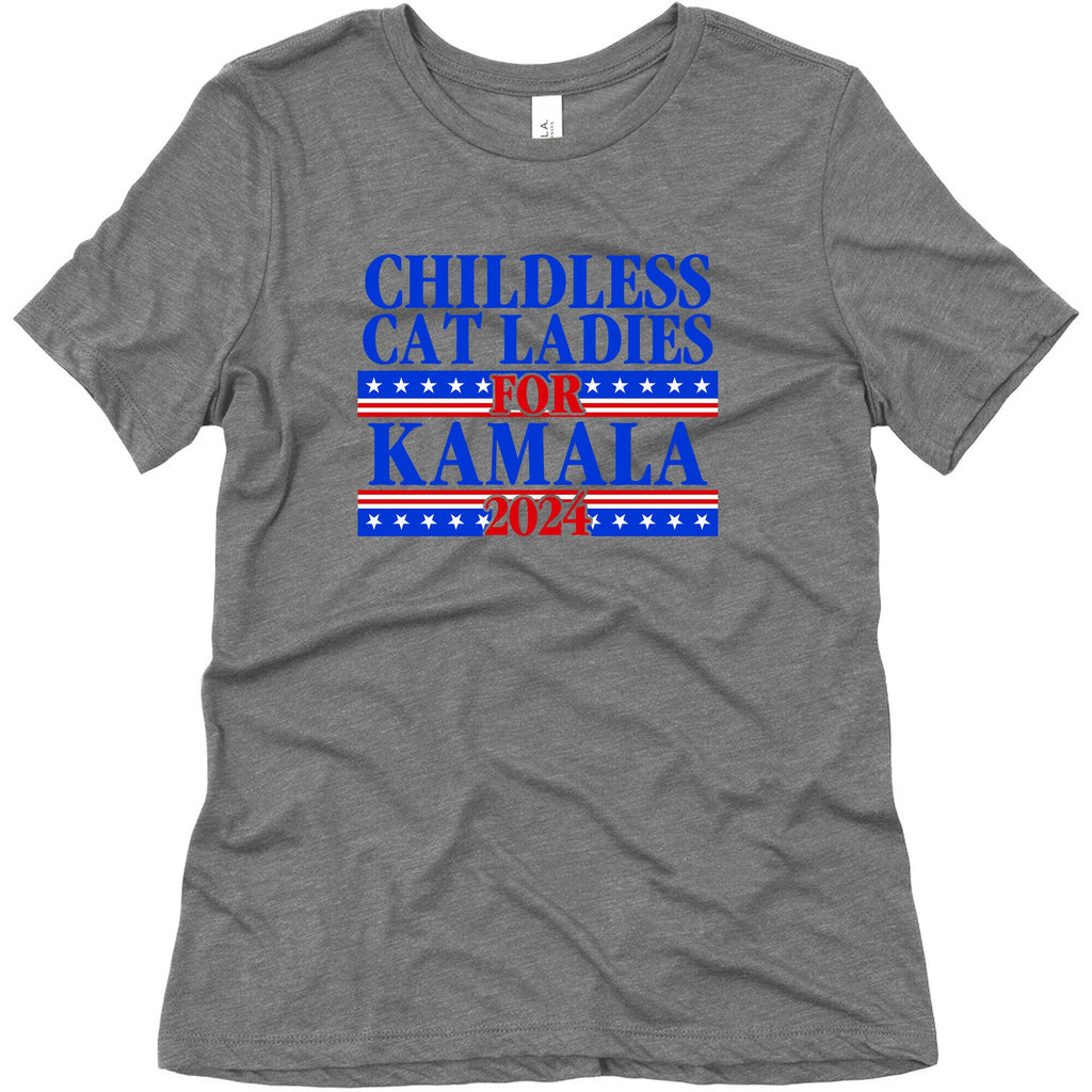 Patriotic Childless Cat Ladies for Kamala Womens Triblend Tee