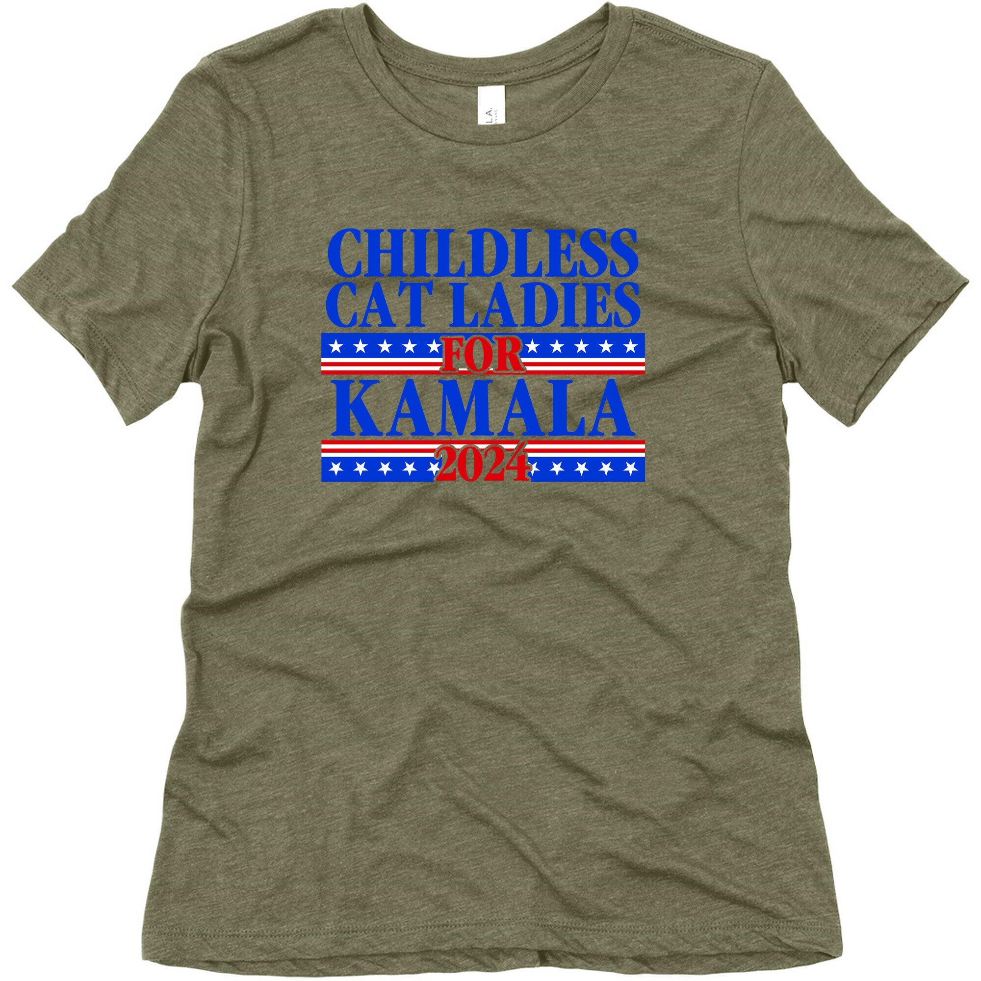 Patriotic Childless Cat Ladies for Kamala Womens Triblend Tee