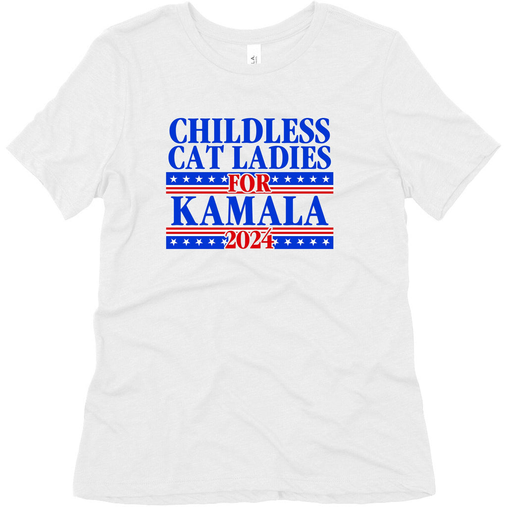 Patriotic Childless Cat Ladies for Kamala Womens Triblend Tee