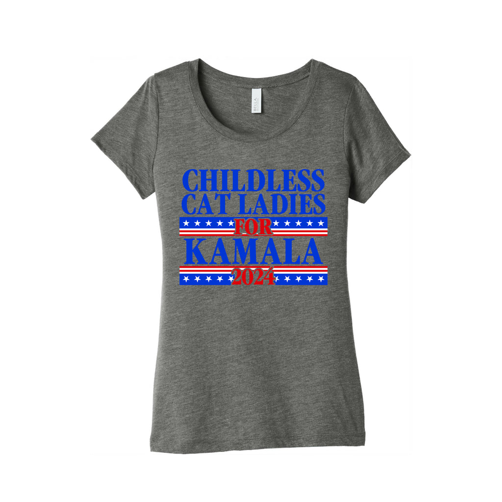 Patriotic Childless Cat Ladies for Kamala Womens Triblend Tee