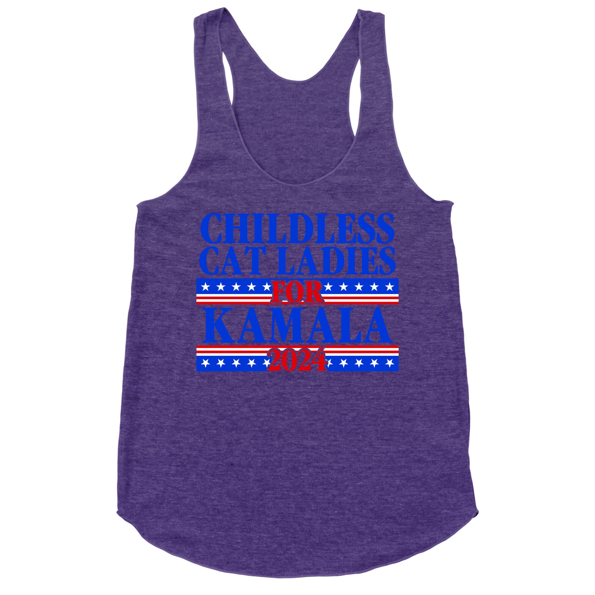 Patriotic Childless Cat Ladies for Kamala Racerback Tank