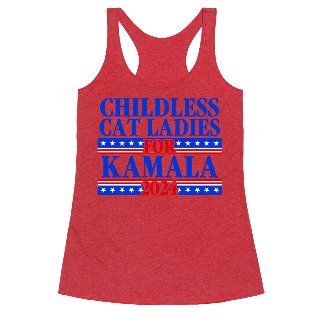 Patriotic Childless Cat Ladies for Kamala Racerback Tank
