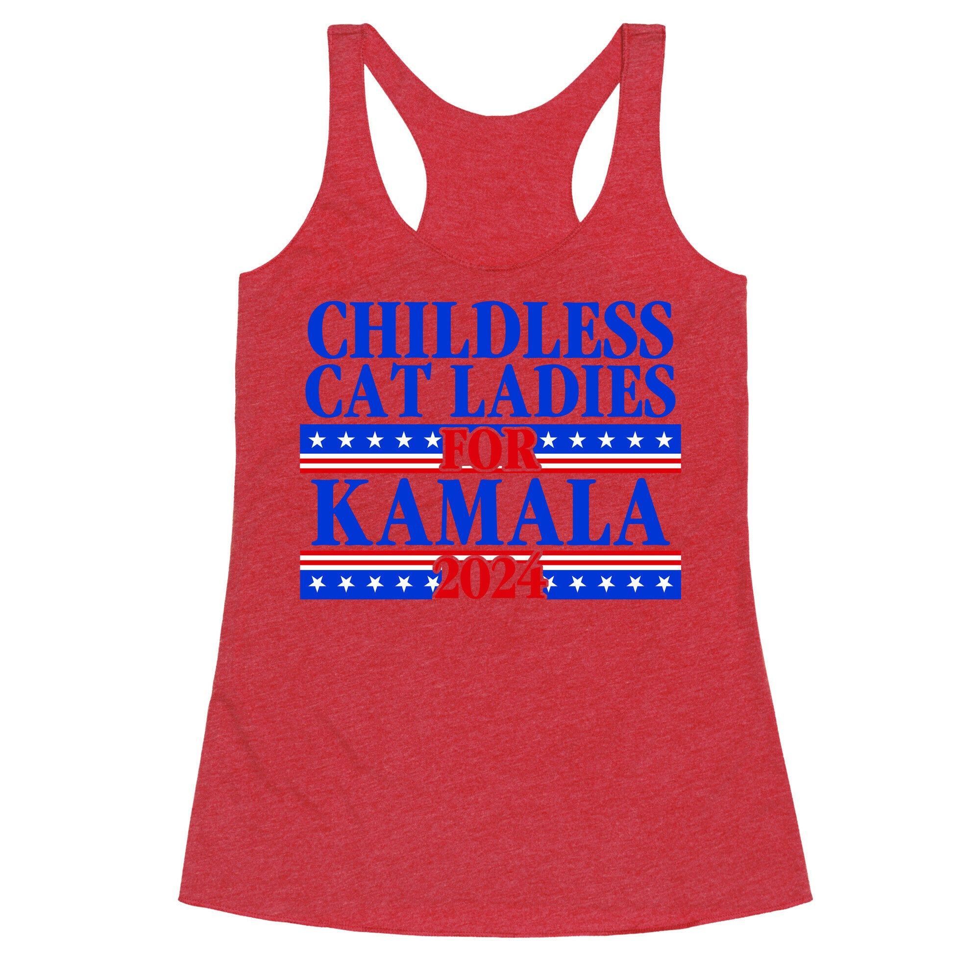Patriotic Childless Cat Ladies for Kamala Racerback Tank