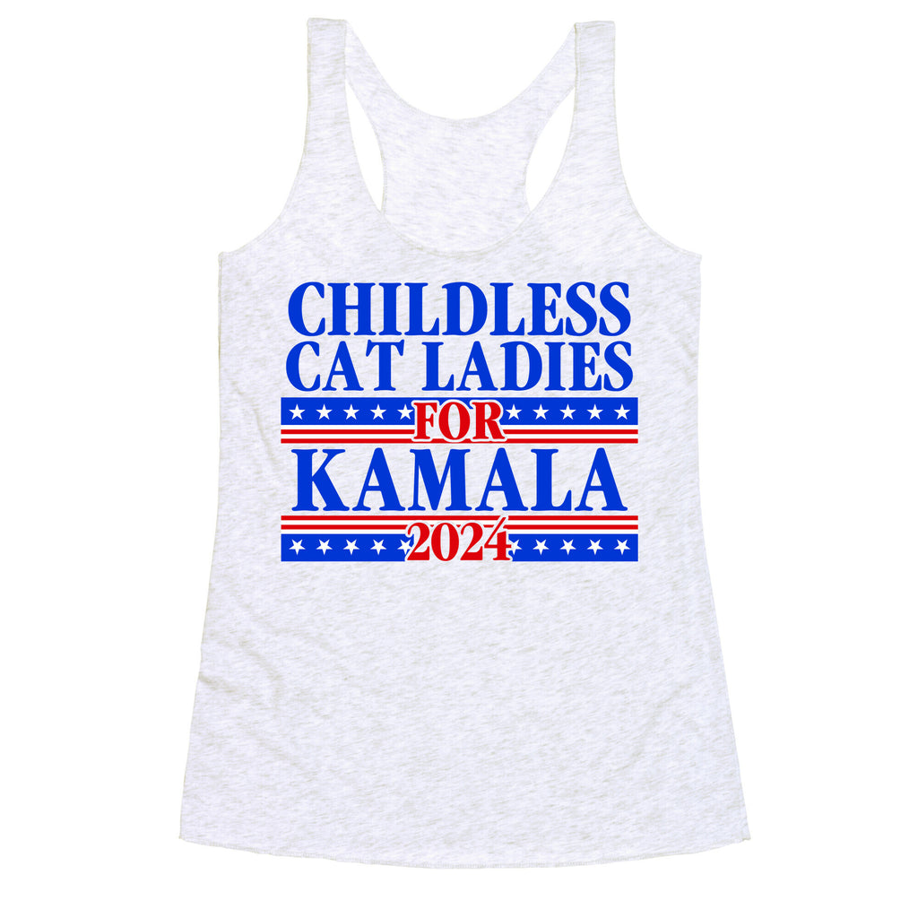 Patriotic Childless Cat Ladies for Kamala Racerback Tank
