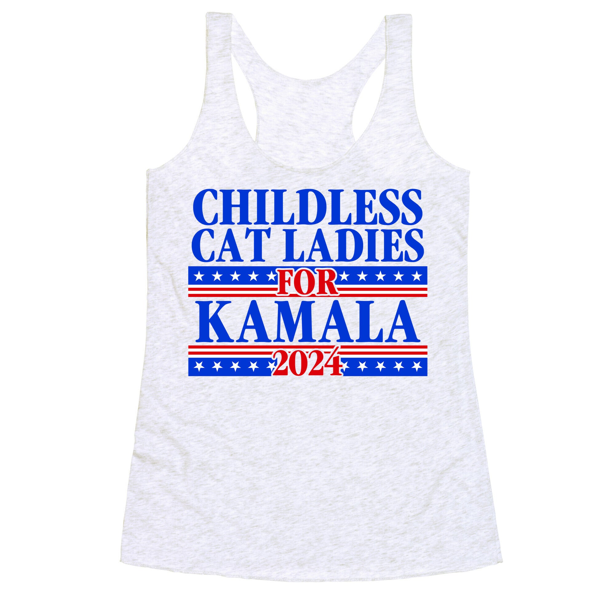 Patriotic Childless Cat Ladies for Kamala Racerback Tank