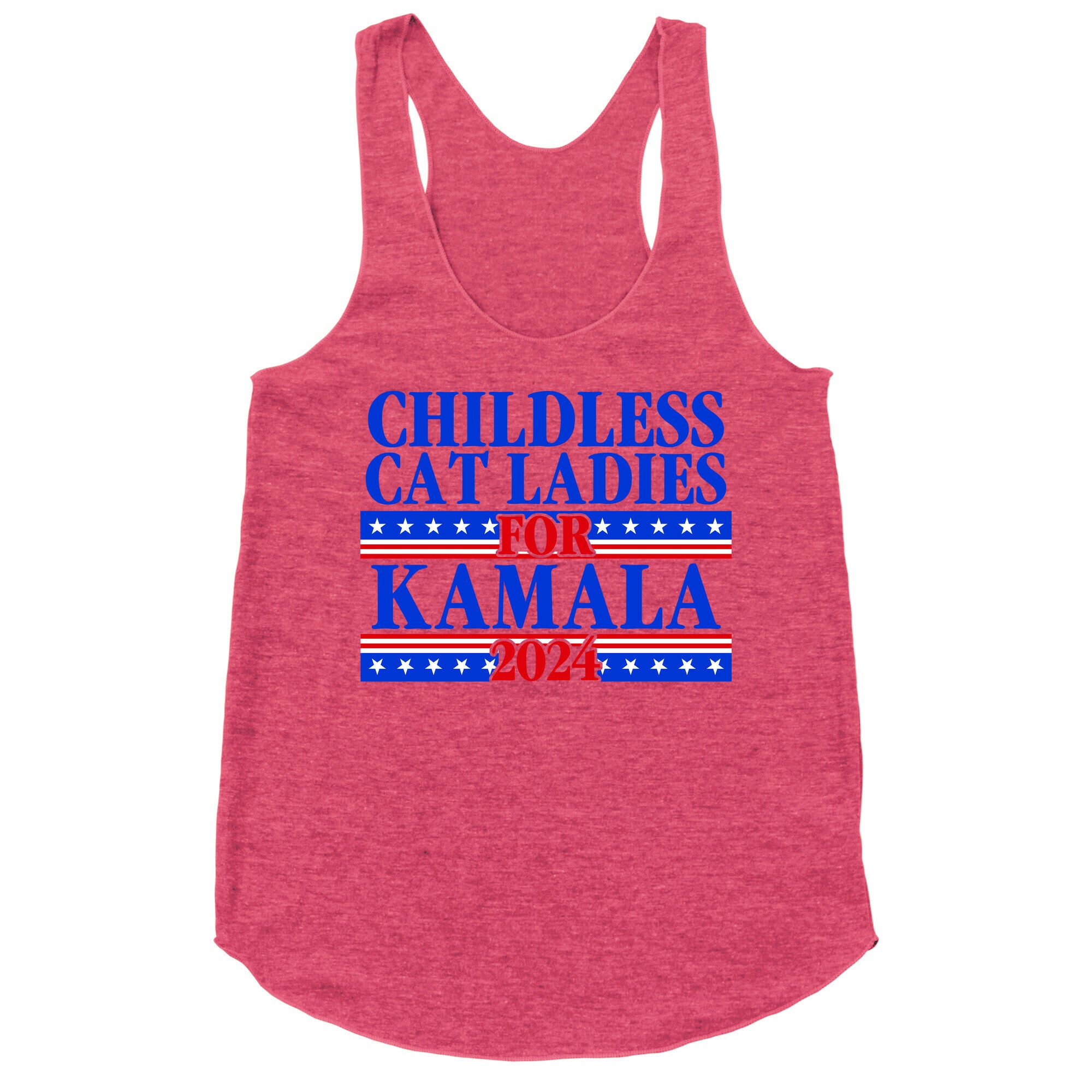 Patriotic Childless Cat Ladies for Kamala Racerback Tank