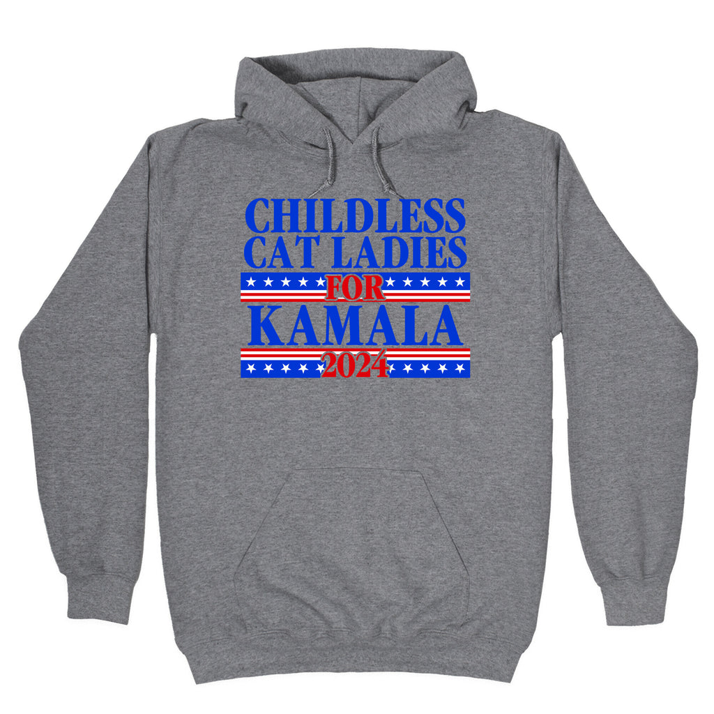Patriotic Childless Cat Ladies for Kamala Hoodie
