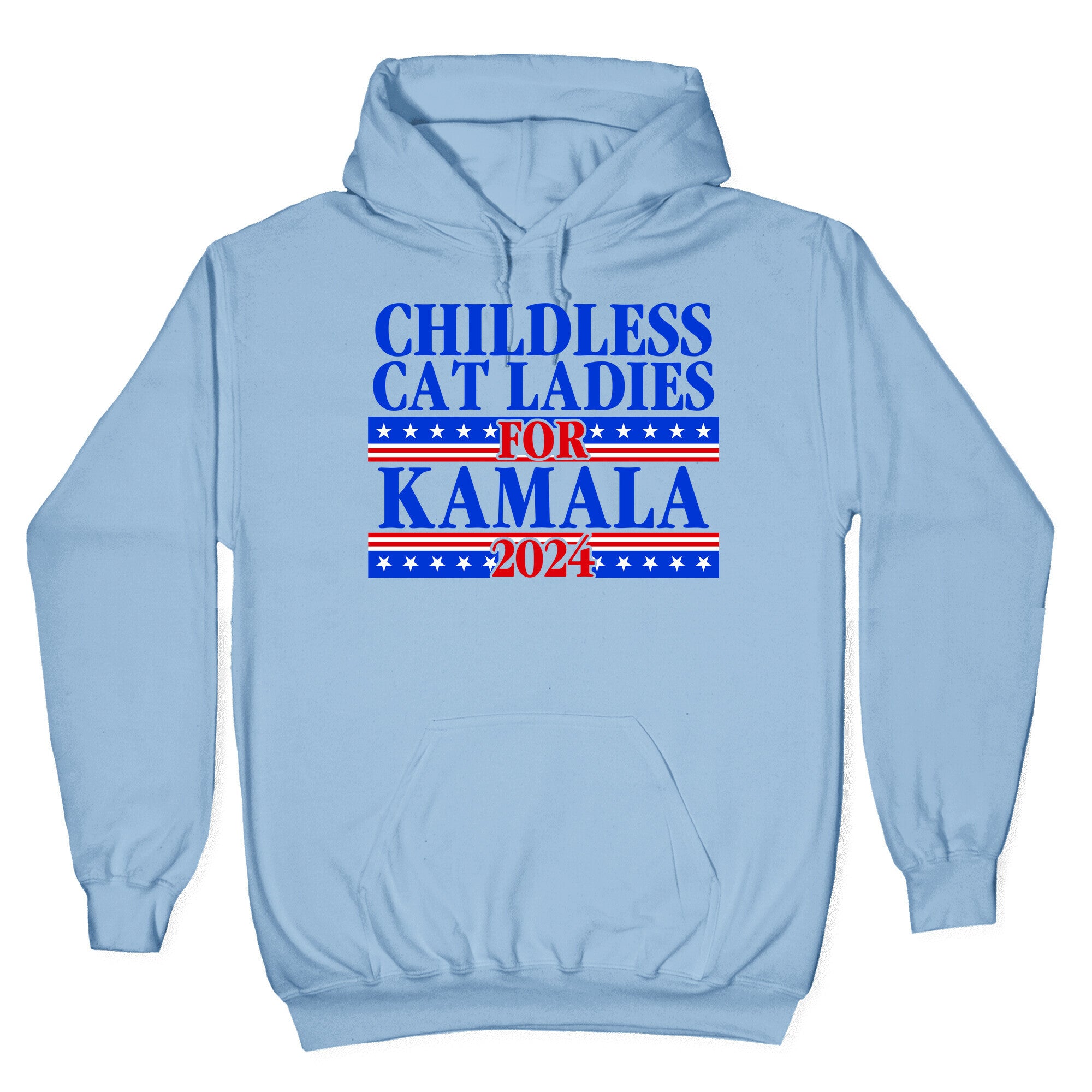 Patriotic Childless Cat Ladies for Kamala Hoodie