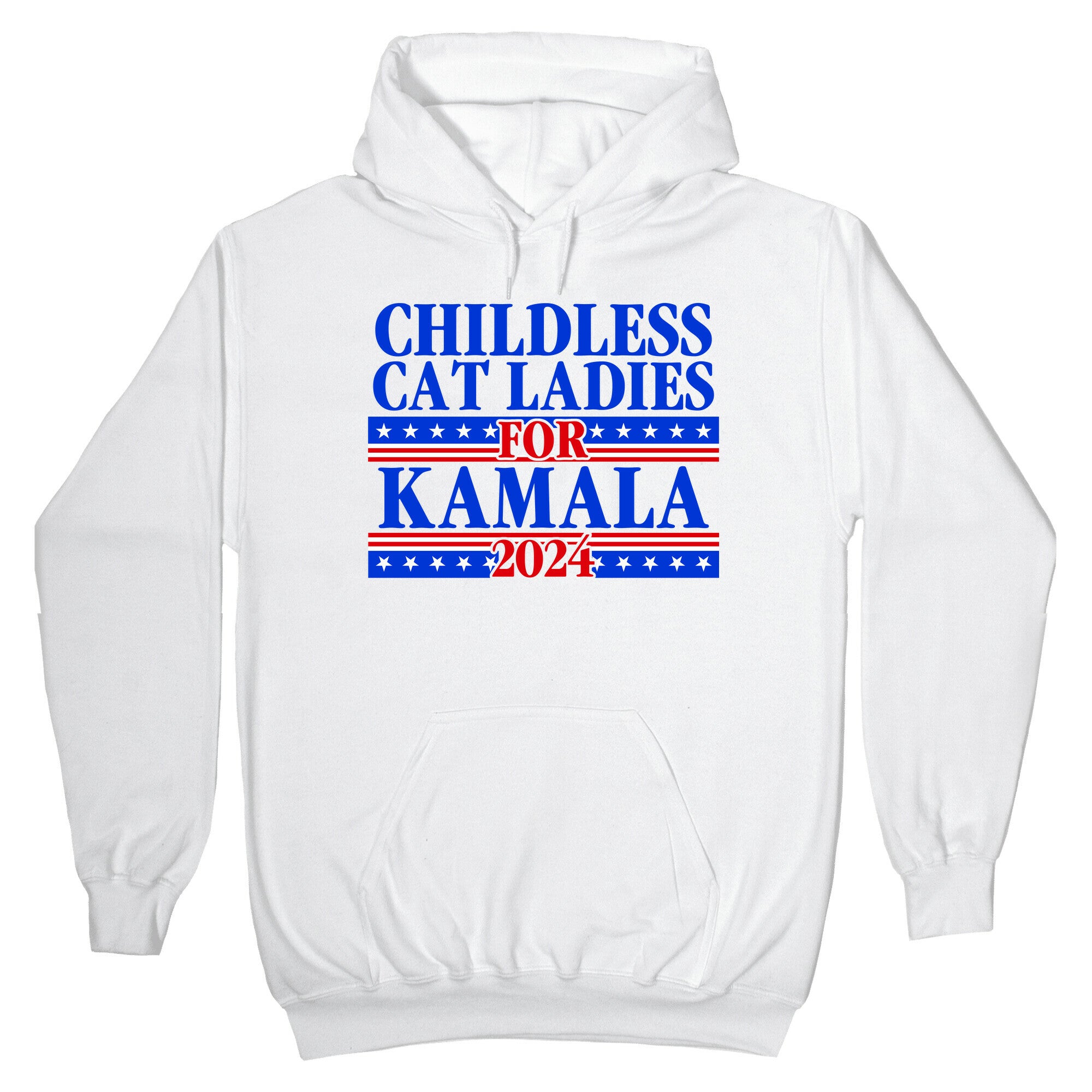 Patriotic Childless Cat Ladies for Kamala Hoodie