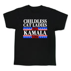 Patriotic Childless Cat Ladies for Kamala Kids Tee