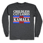 Patriotic Childless Cat Ladies for Kamala Longsleeve Tee