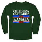 Patriotic Childless Cat Ladies for Kamala Longsleeve Tee