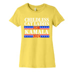 Patriotic Childless Cat Ladies for Kamala Womens Cotton Tee