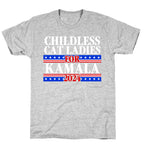 Patriotic Childless Cat Ladies for Kamala T-Shirt