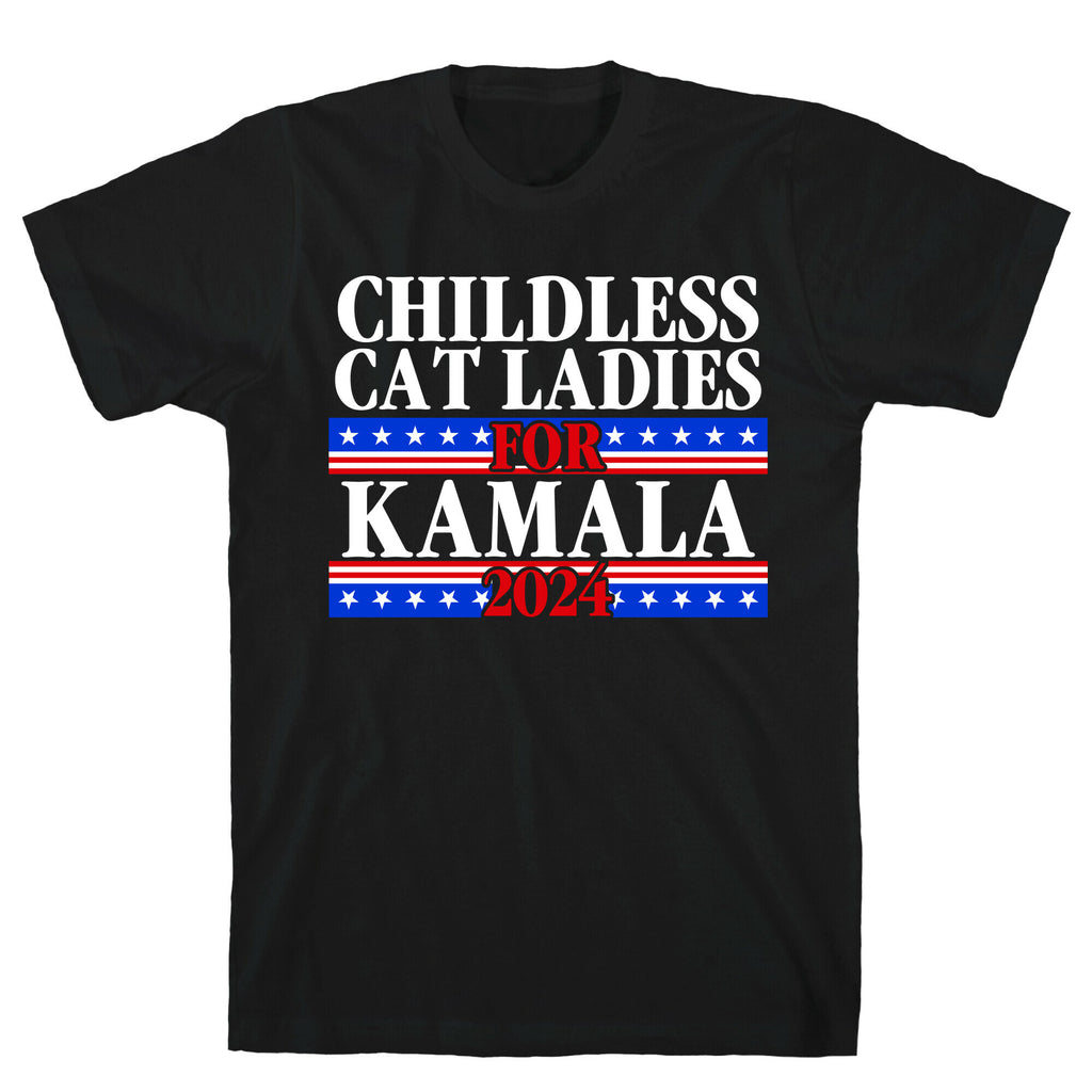 Patriotic Childless Cat Ladies for Kamala T-Shirt