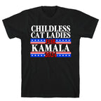 Patriotic Childless Cat Ladies for Kamala T-Shirt