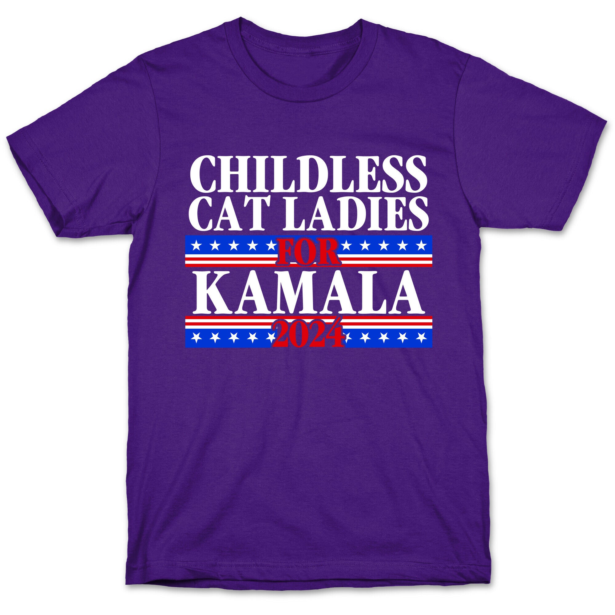Patriotic Childless Cat Ladies for Kamala T-Shirt