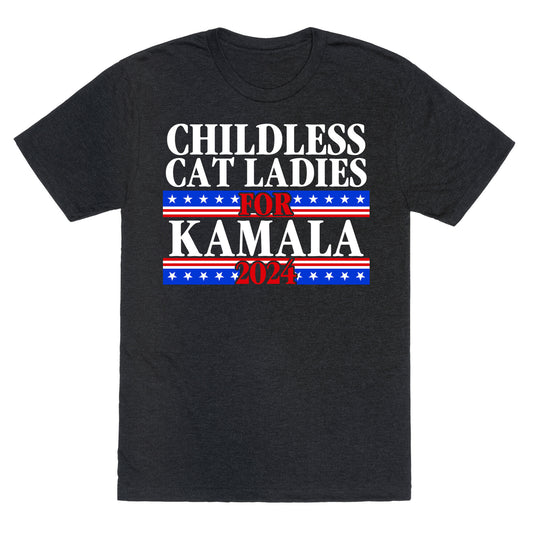 Patriotic Childless Cat Ladies for Kamala Unisex Triblend Tee