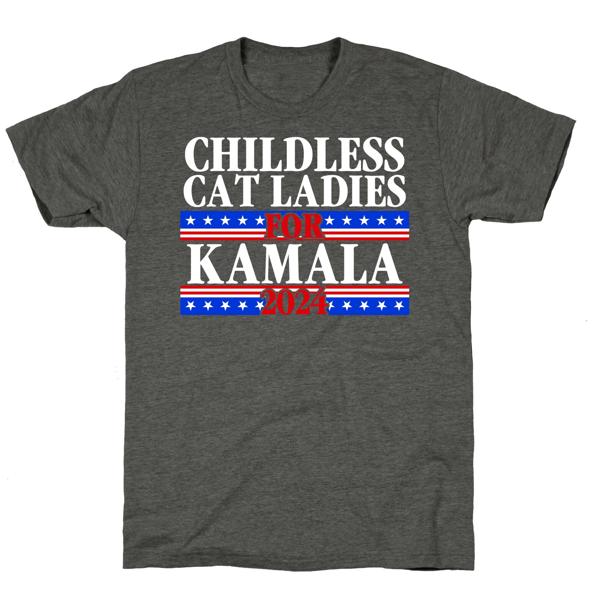 Patriotic Childless Cat Ladies for Kamala Unisex Triblend Tee