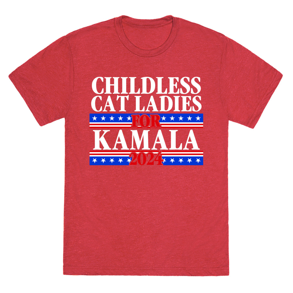 Patriotic Childless Cat Ladies for Kamala Unisex Triblend Tee
