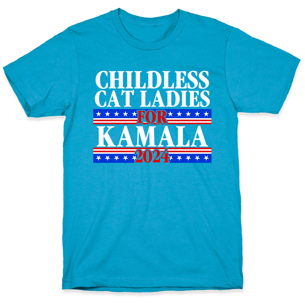 Patriotic Childless Cat Ladies for Kamala Unisex Triblend Tee