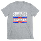 Patriotic Childless Cat Ladies for Kamala V-Neck