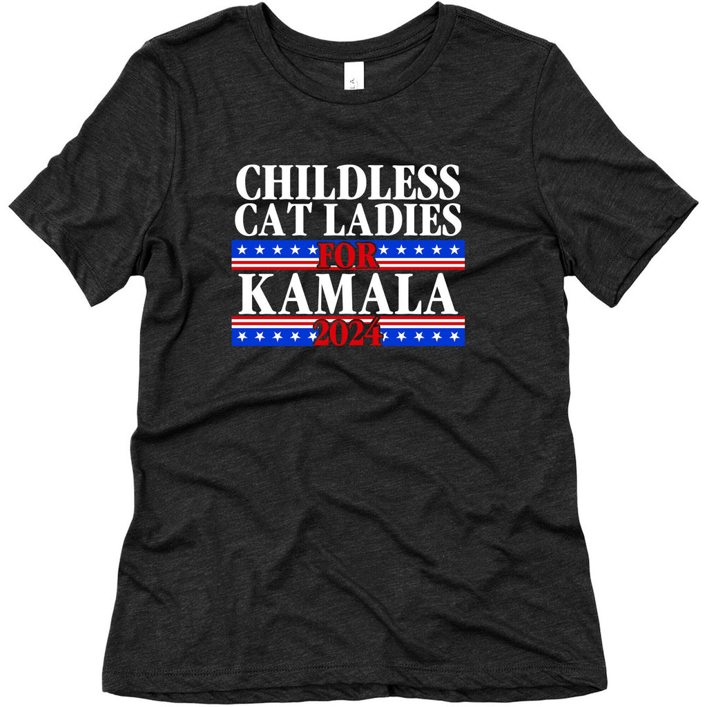 Patriotic Childless Cat Ladies for Kamala Womens Triblend Tee