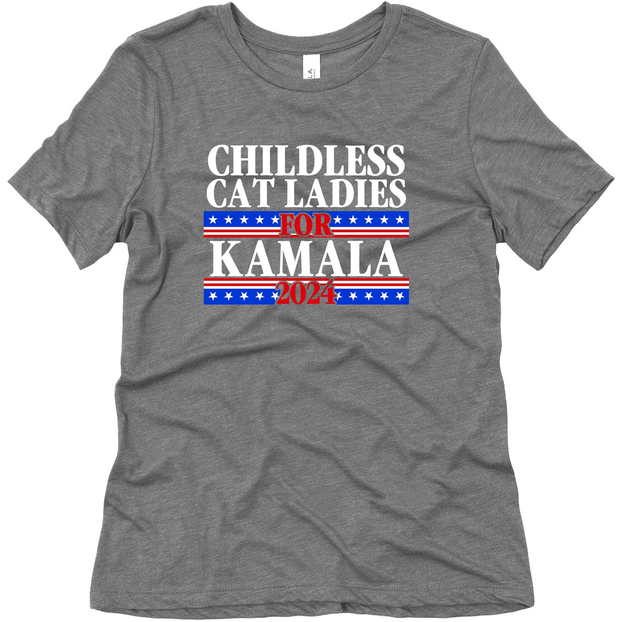 Patriotic Childless Cat Ladies for Kamala Womens Triblend Tee