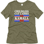 Patriotic Childless Cat Ladies for Kamala Womens Triblend Tee