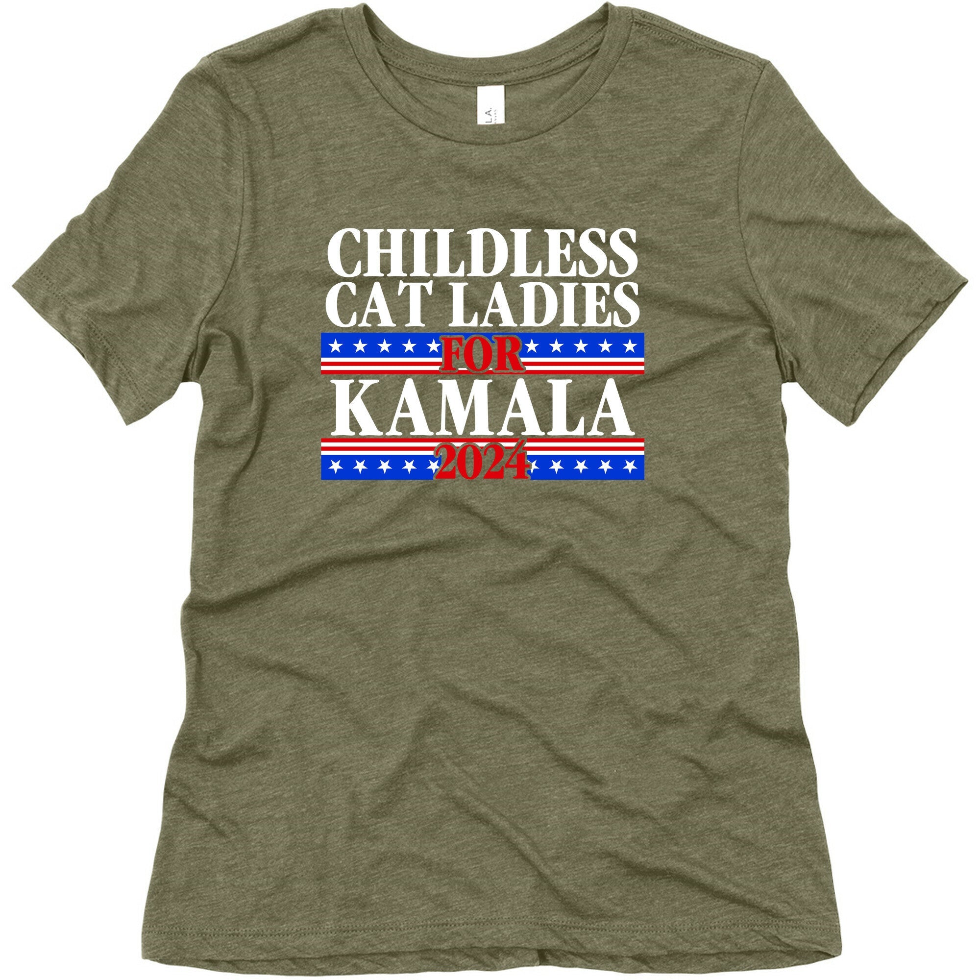 Patriotic Childless Cat Ladies for Kamala Womens Triblend Tee