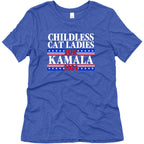 Patriotic Childless Cat Ladies for Kamala Womens Triblend Tee