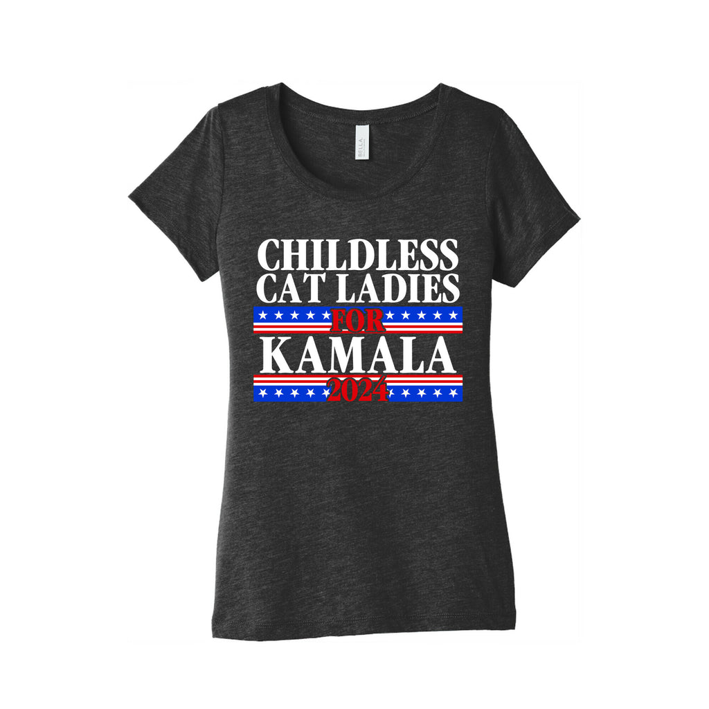 Patriotic Childless Cat Ladies for Kamala Womens Triblend Tee