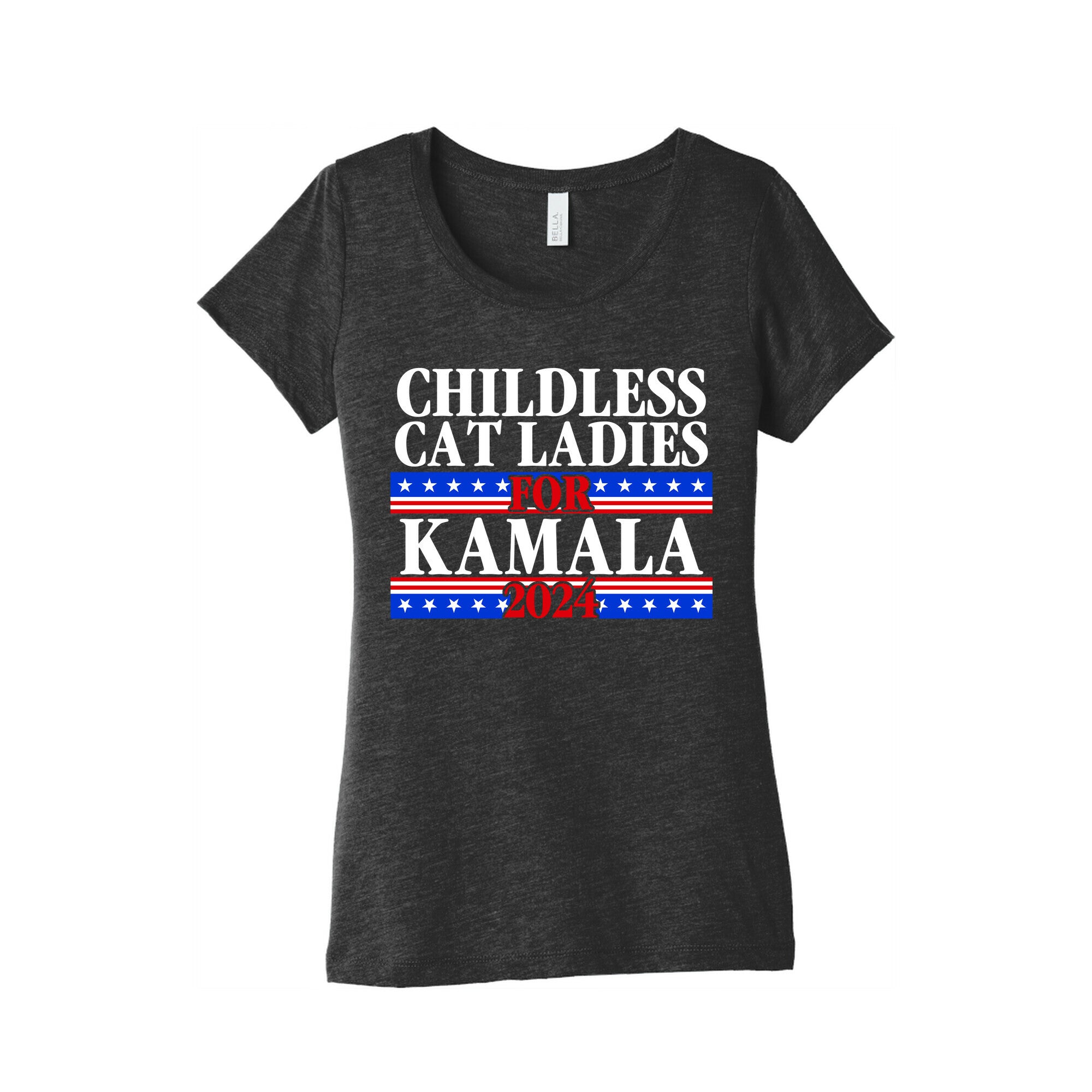 Patriotic Childless Cat Ladies for Kamala Womens Triblend Tee