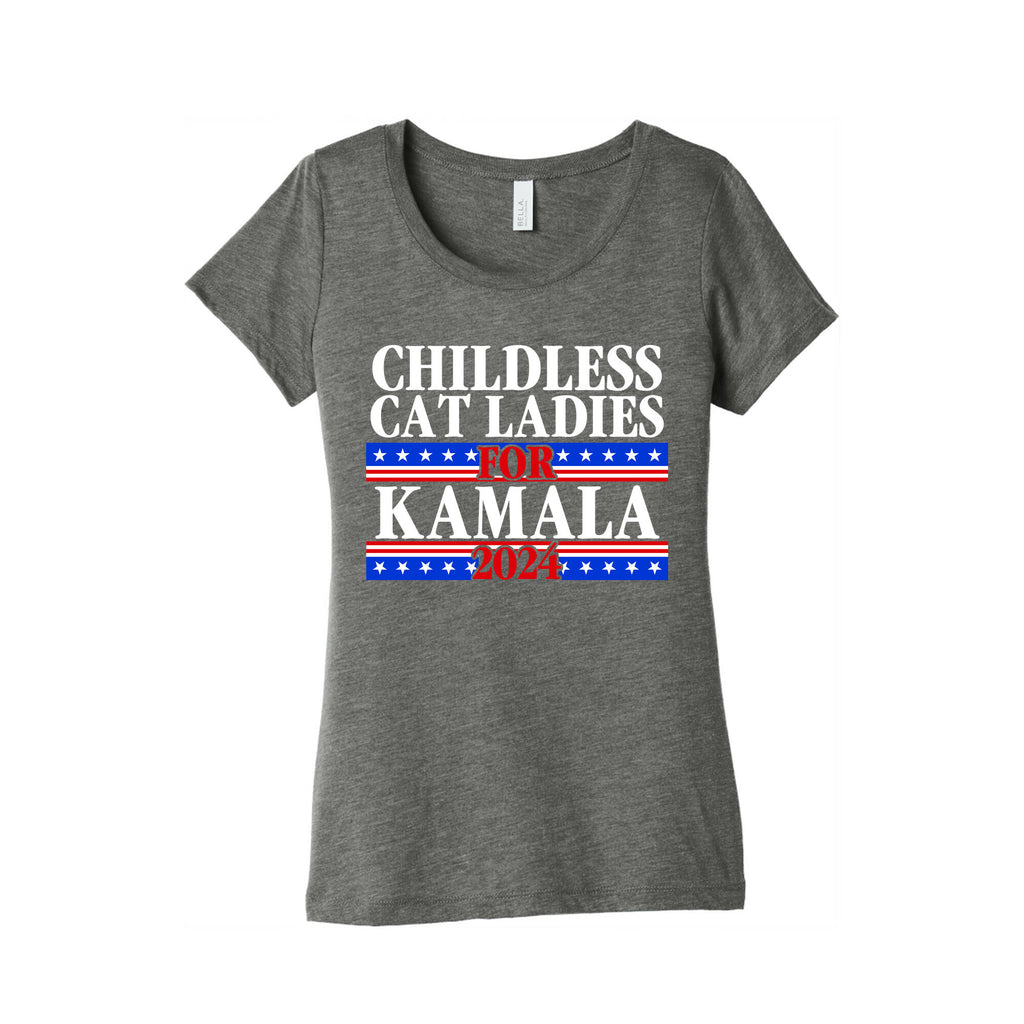 Patriotic Childless Cat Ladies for Kamala Womens Triblend Tee