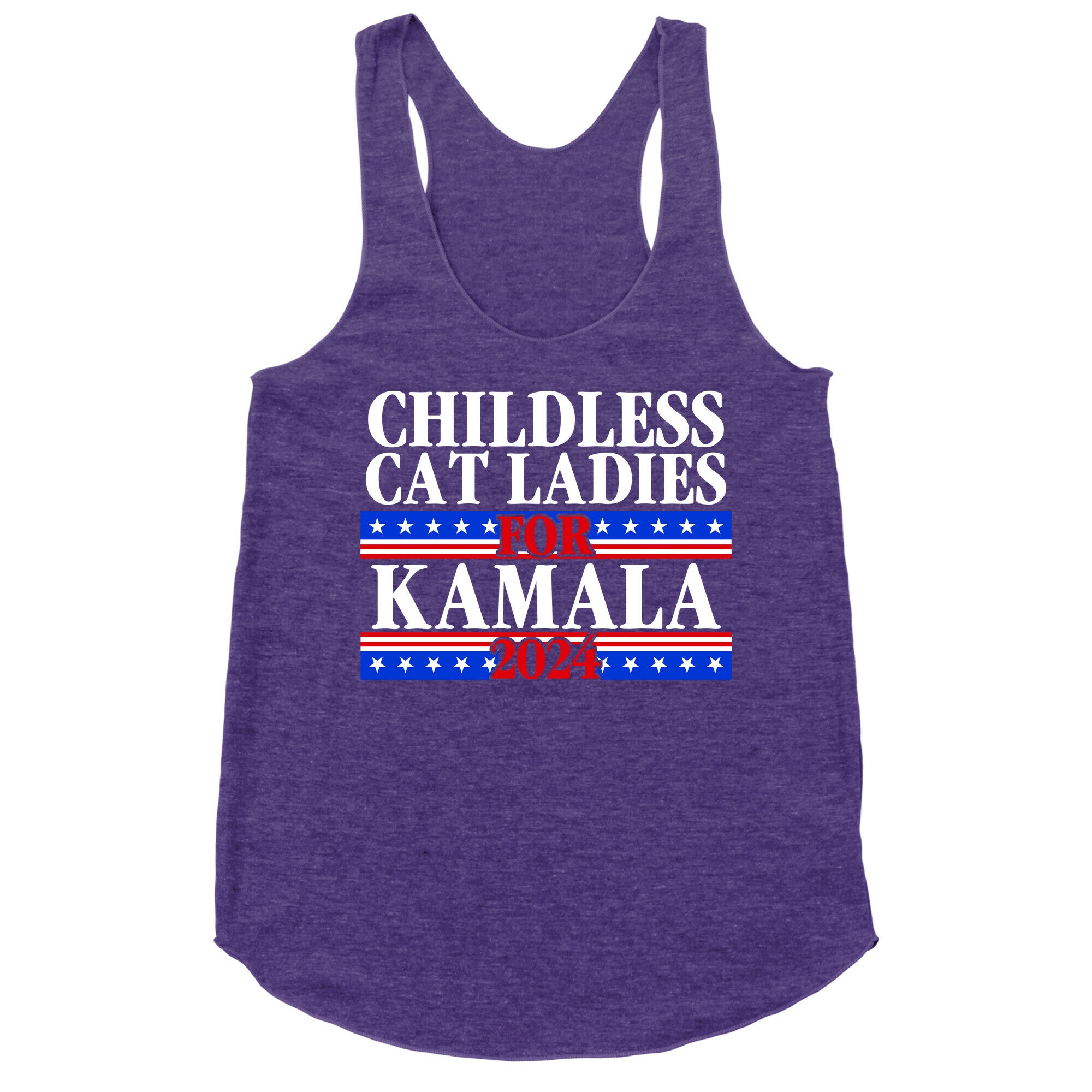 Patriotic Childless Cat Ladies for Kamala Racerback Tank