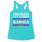 Patriotic Childless Cat Ladies for Kamala Racerback Tank