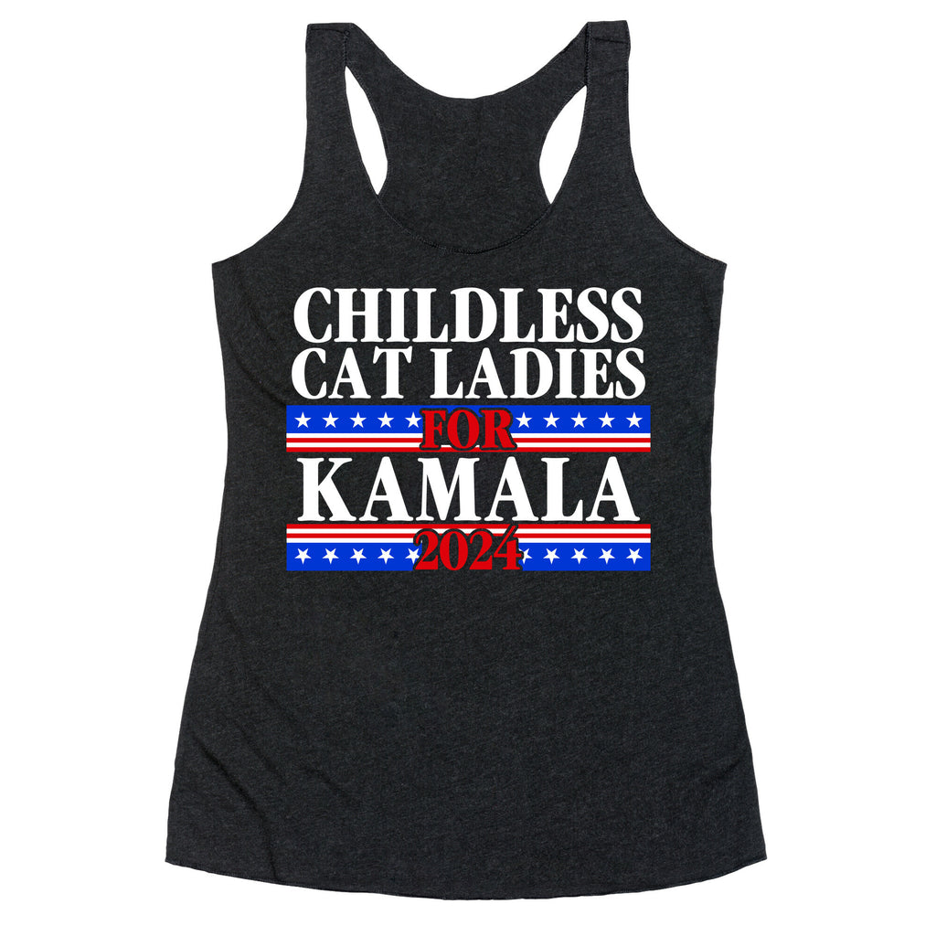 Patriotic Childless Cat Ladies for Kamala Racerback Tank