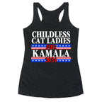 Patriotic Childless Cat Ladies for Kamala Racerback Tank